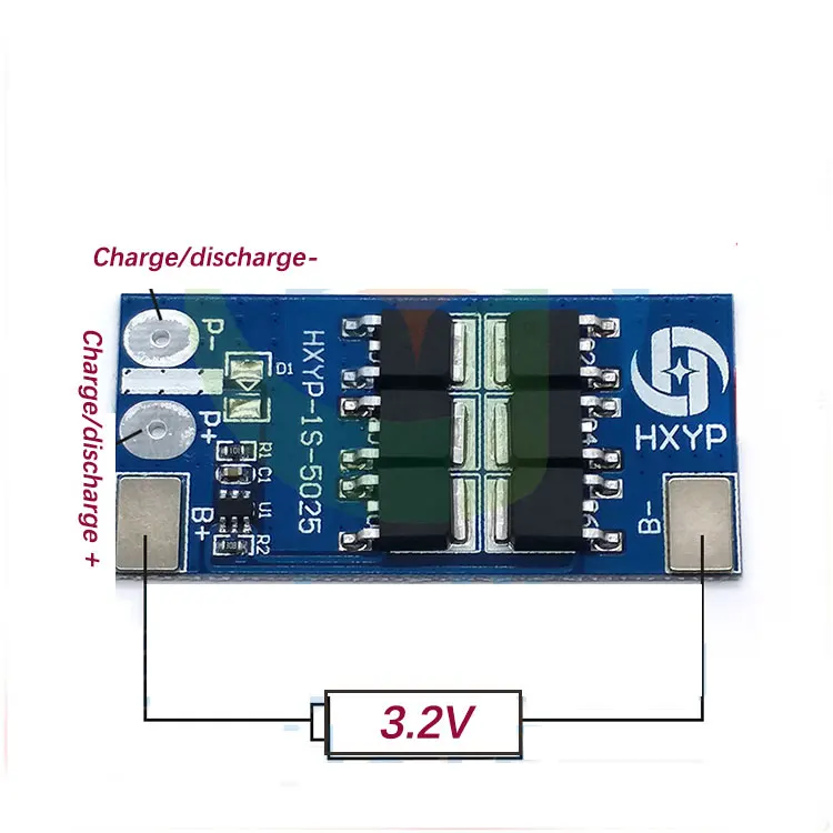 Защитная плата батареи 1S 25A 3 2 в lifepo4 BMS 18650 PCM bms pcm для аккумуляторной