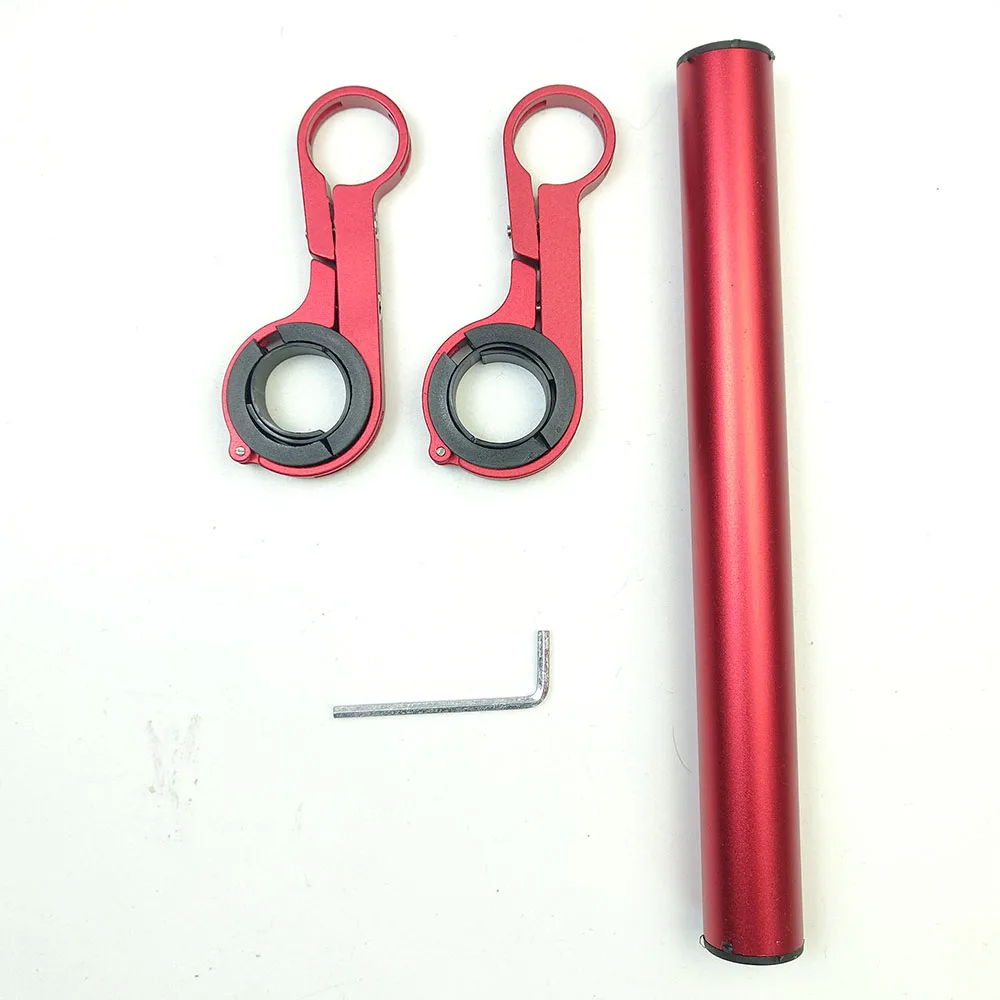 Red 20cm Когда-нибудь велосипедный руль расширитель горное крепление MTB велосипед руль расширитель Дисплей Крепление Велоспорт фара кронштейн - Цвет: Red 20cm