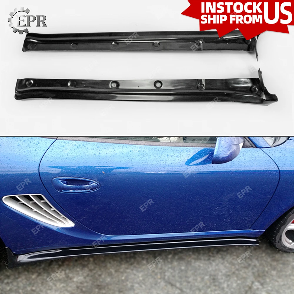 FRP боковая юбка с отделкой для Porsche 2006 2012 Cayman 987 EPA стильная из стекловолокна