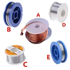 Оловянно-свинцовая оплетка для снятия фитиль припоя, инструмент для ремонта проволоки с канифолью, свинцовый припой, 0,7 мм, 1,5 мм, 1 мм, сварочная проволока 3,5 мм