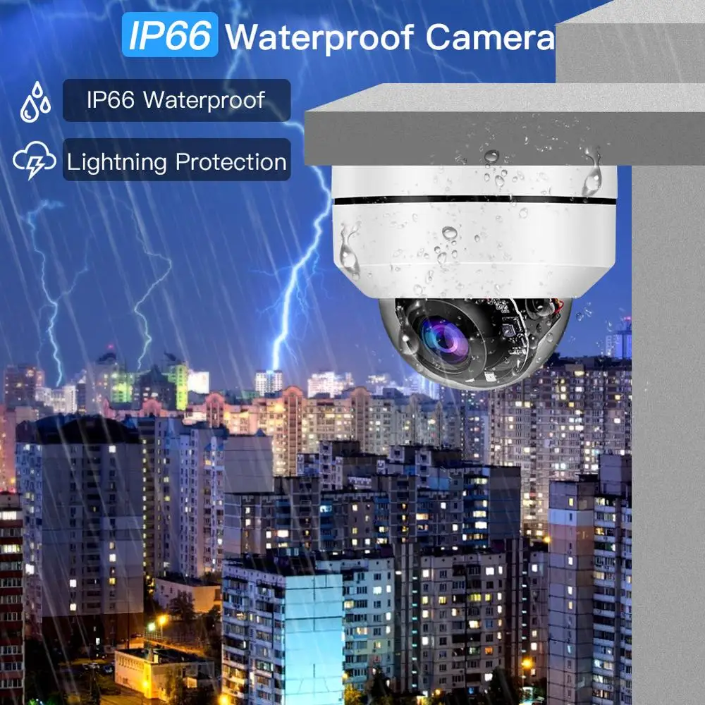 IP-камера купольная 2 МП PTZ HD 1080P 4 мм | Безопасность и защита
