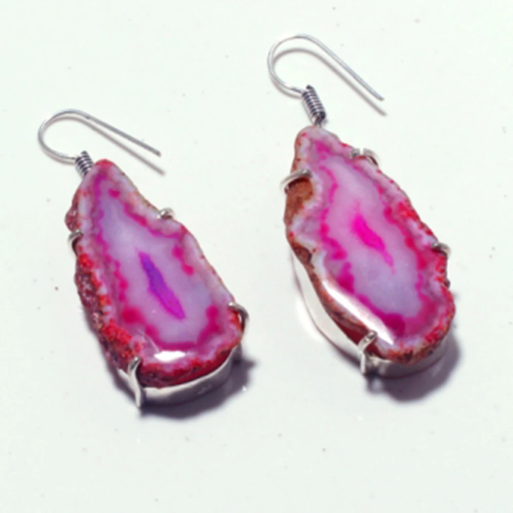 Серьги из натурального серебра с солнечным агатом на медном покрытии ювелирные