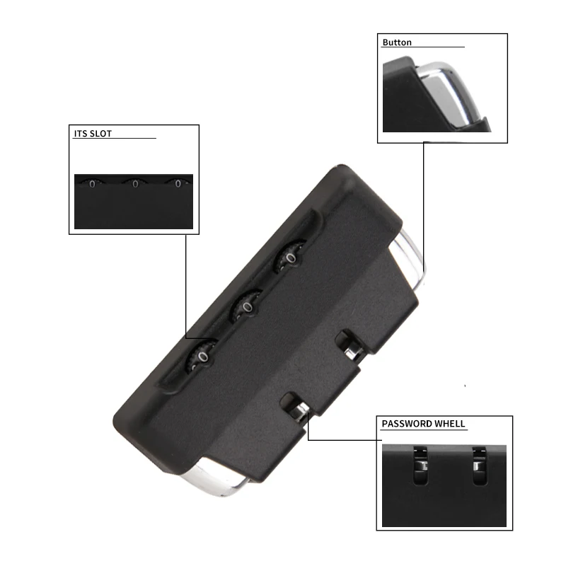 

Suitcase luggage lock accessories trolley case fixed password lock luggage anti-theft lock zipper lock