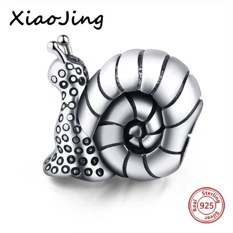 New arrival 925 Sterling Silver snails Charm Bead Fit authentic pandora Bracelet bead fashion Jewelry making for women gifts