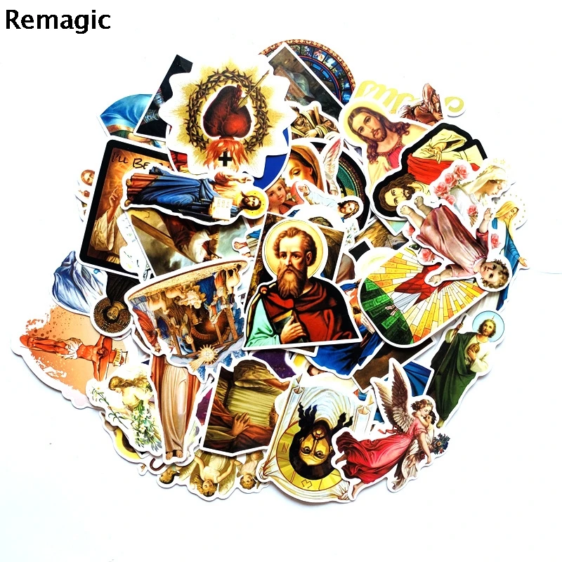 68 шт. винтажные наклейки с Иисусом в стиле 90 х|Наклейки| |