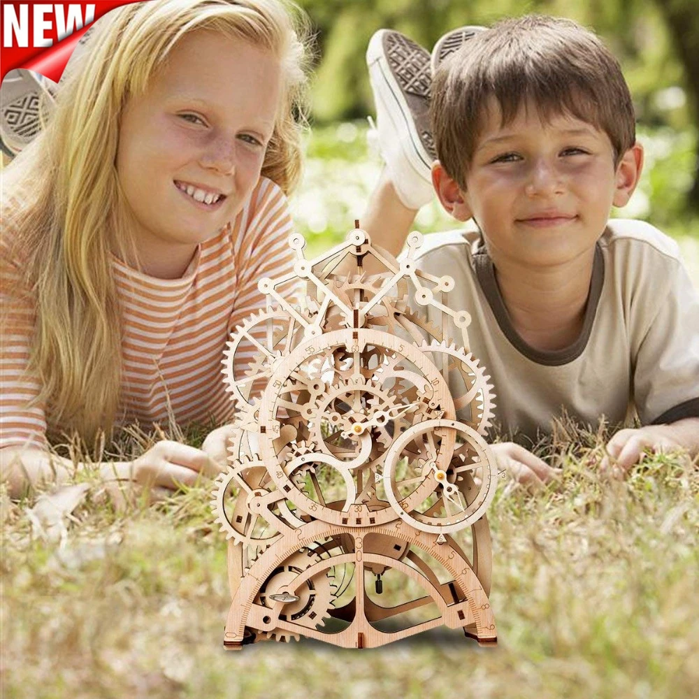 Креативные игрушки сделай сам лазерная резка 3D механическая модель деревянные