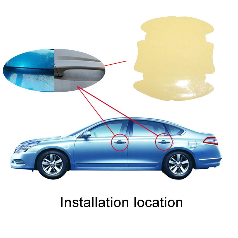 4 шт./компл. наклейка на дверь автомобиля устойчивые к царапинам украшение для