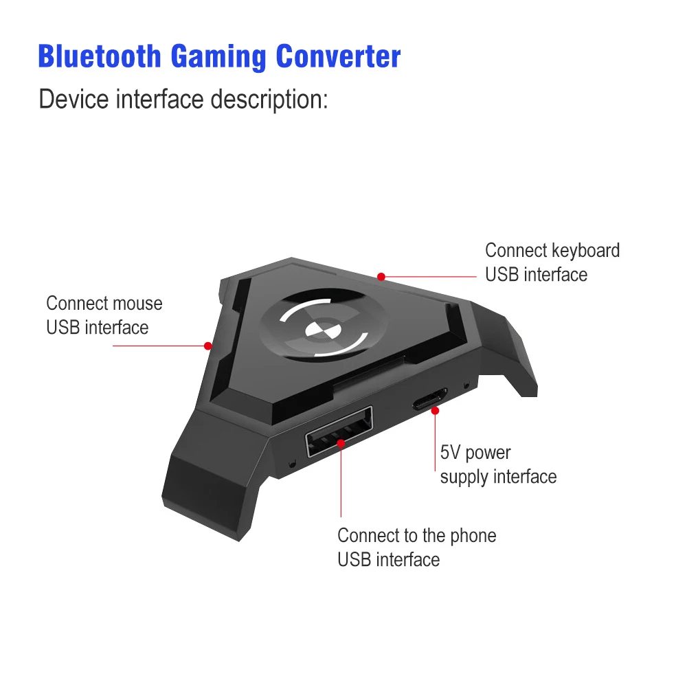 3 шт. набор игровая клавиатура + мышь Bluetooth 4 1 конвертер красочная подсветка с