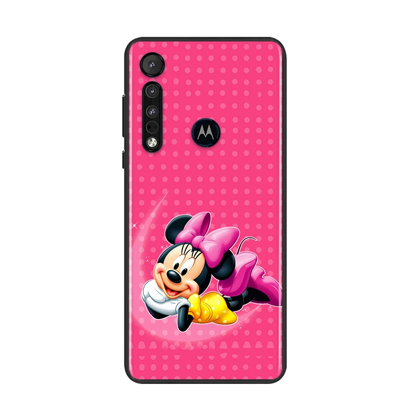 

Hot Mickey Mouse Disney For Motorola G9 G8 G Edge One E7 E6 Power Lite Marco Hyper Fusion Plus Play Black Phone Case