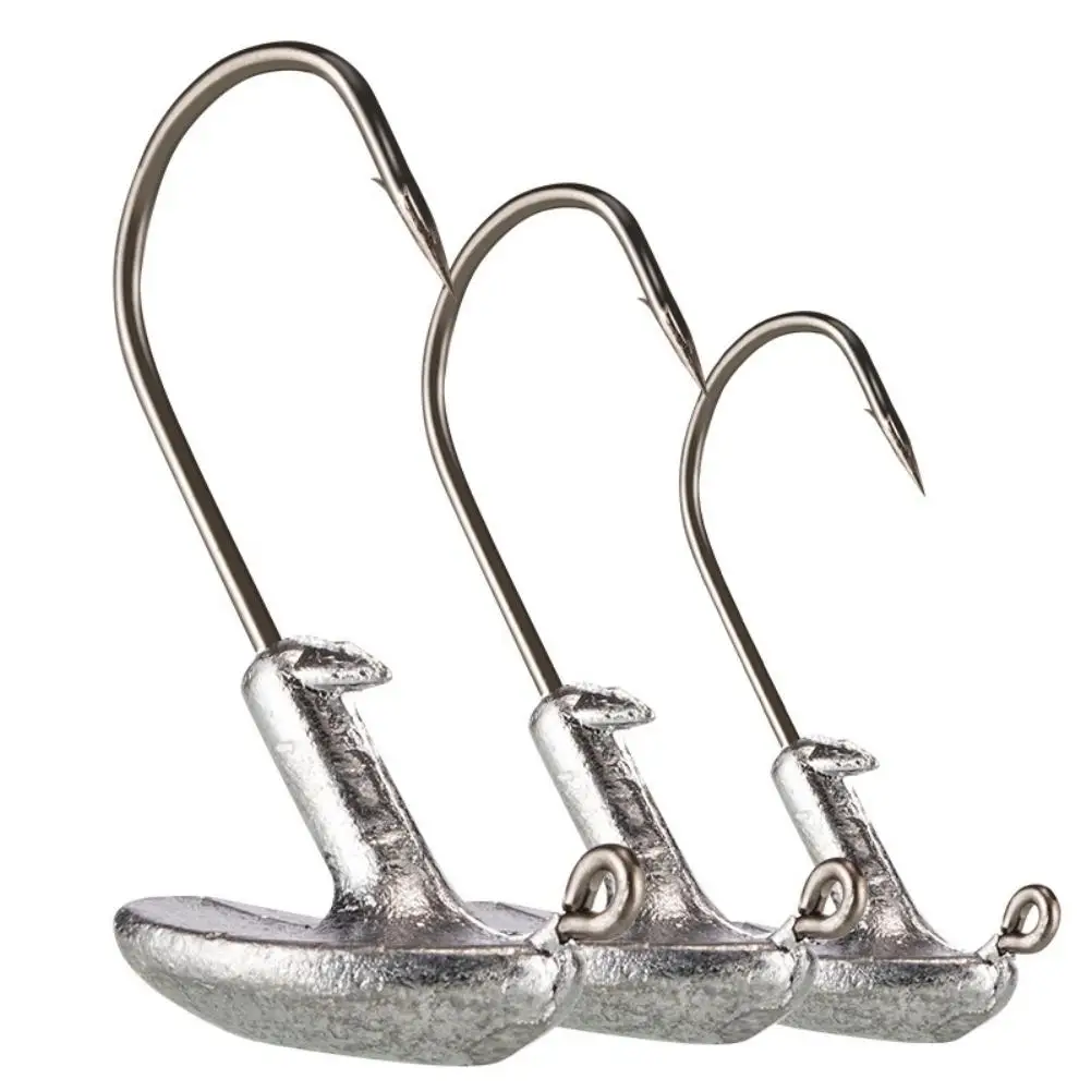 5 шт. 3.5g 5g 7g 10g 14g Сильный Lead Jig Head рыболовные крючки для мягкой приманки снасти