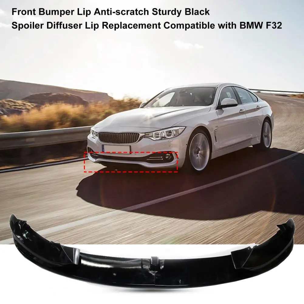 

Black Practical Easy Installation Front Bumper ABS Splitter Lip Car Accessory Splitter Lip Wear Resistant