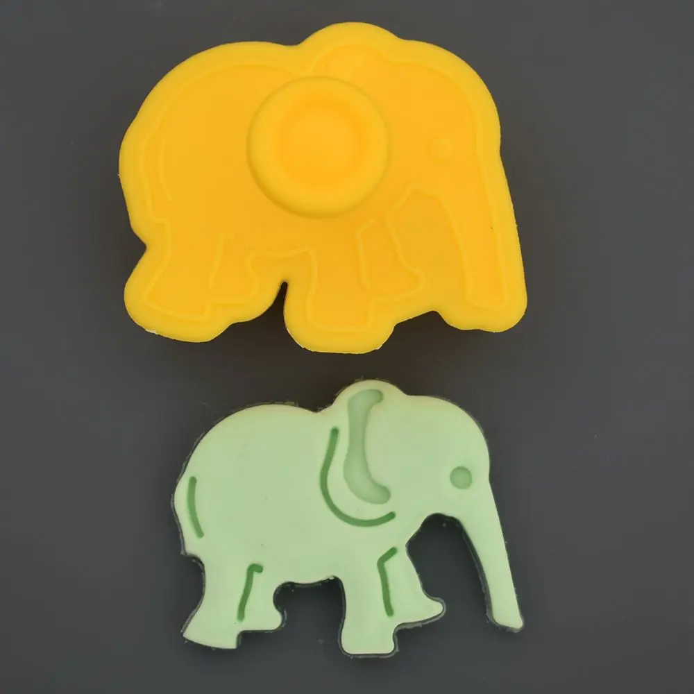 4 шт./компл. Лев рисyнкoм жирaфa или слон животное Fondant (сахарная) пресс форма для
