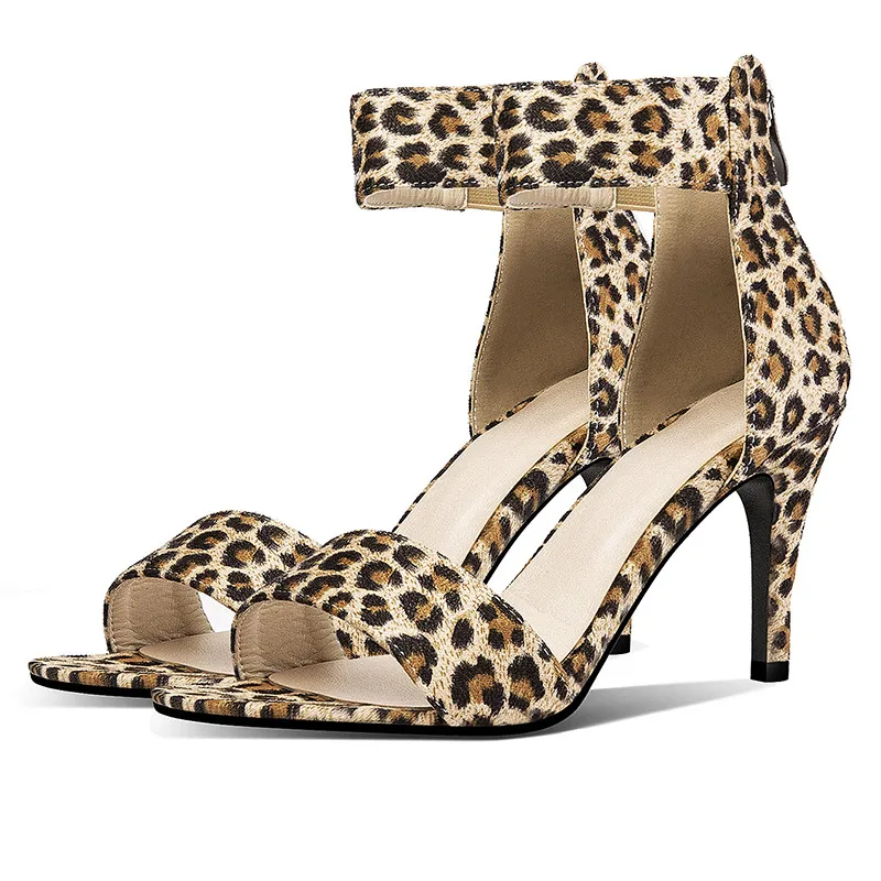 

AGODOR/босоножки на высоком каблуке-шпильке женская летняя обувь с открытым носком и ремешком на щиколотке на молнии размеры 32, 33, 42, 43, 44, 45, 46, 47, ...