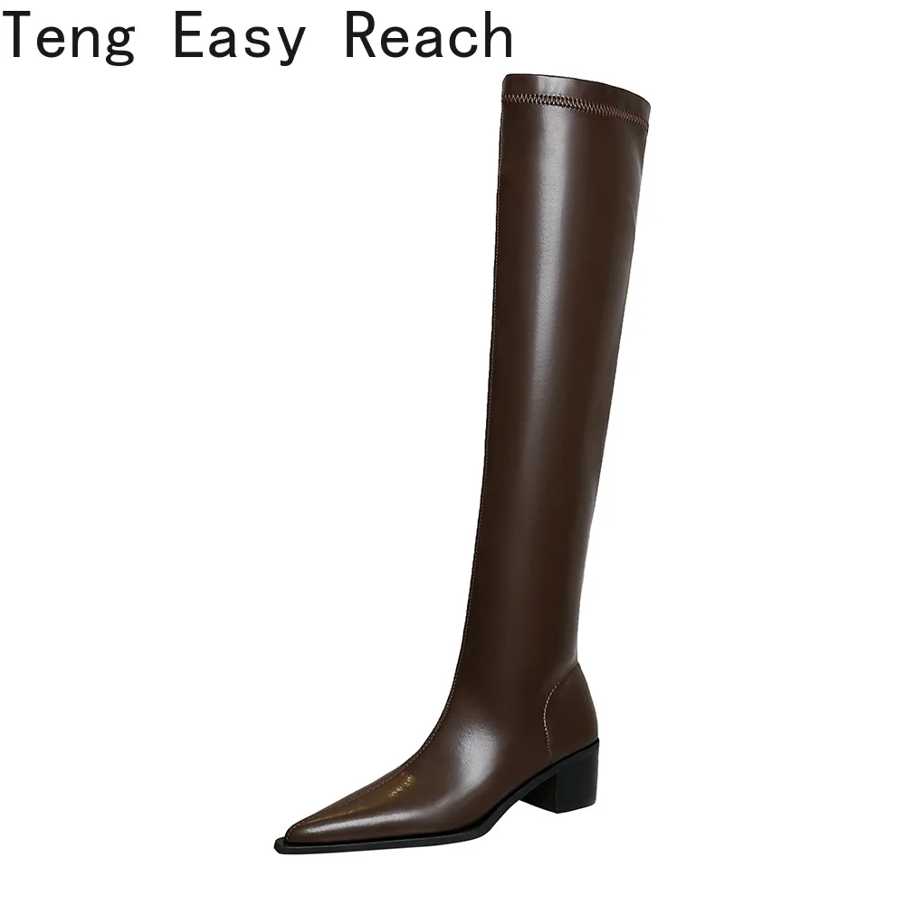 

2021 Sexy Nightclub Thigh Boots Women High Boot Women's Pointed Elastic Botas De Mujer Stovepipe Over The Knee Boots Winter