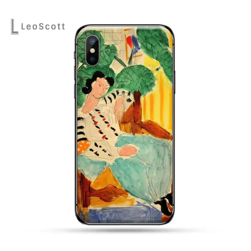 

Henri Matisse Painting Art funda coque cover Phone Case for iPhone 11 12 pro XS MAX 8 7 6 6S Plus X 5S SE 2020 XR