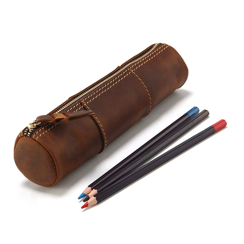 PPYY Новинка Сумка карандаш из натуральной кожи на молнии ручная работа винтажный