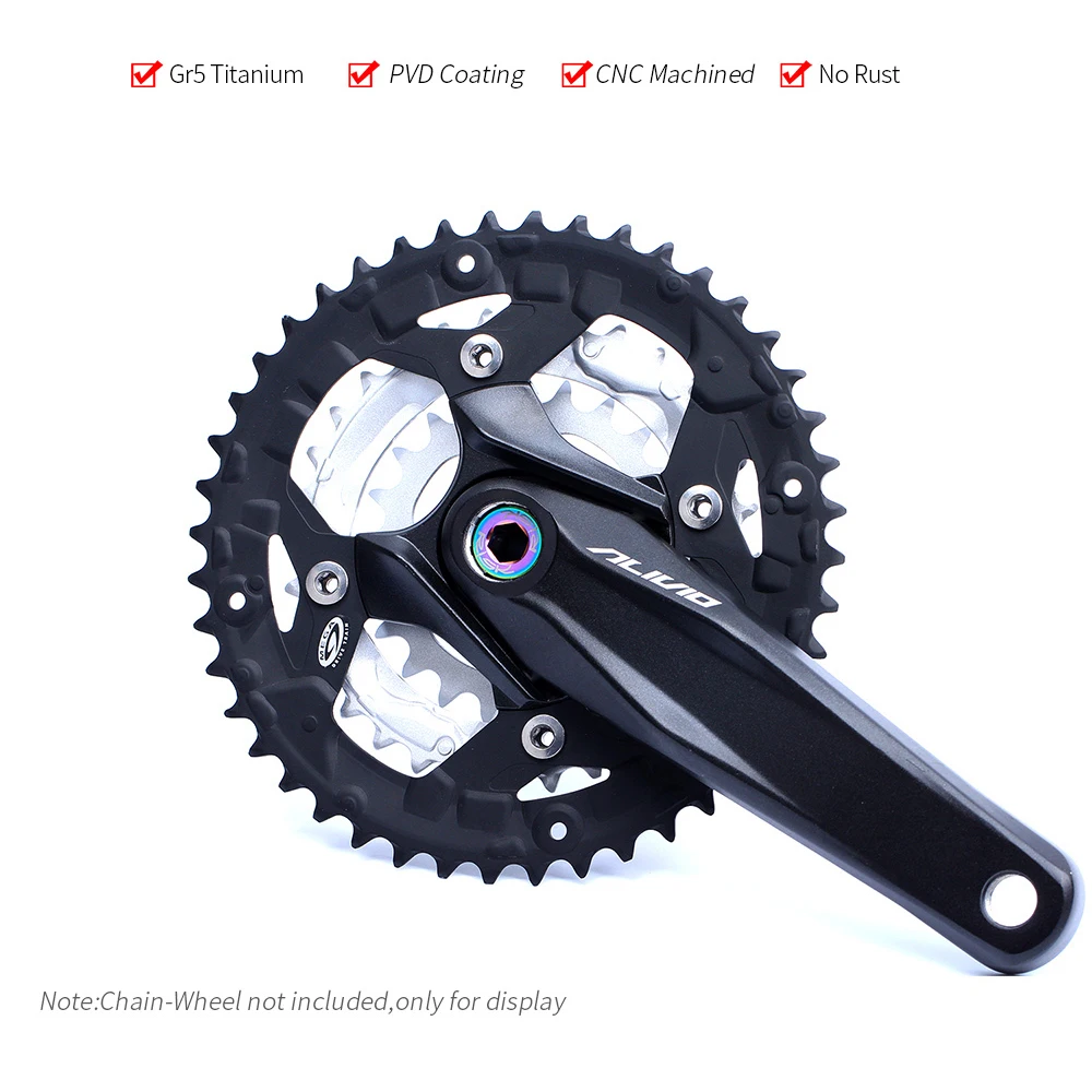 RISK M15x12 MTB Bike Chain Wheel Octalink Linking Screw Bicycle Splined BB Bottom Bracket Fixing Bolt Crank Arm Dust Cover | Спорт и