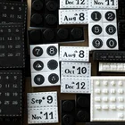 Календарь с номером, планировщик, губчатые резиновые штампы, печатный блок для изготовления открыток, скрапбукинг, украшение, слова, журнализация, альбом сделай сам