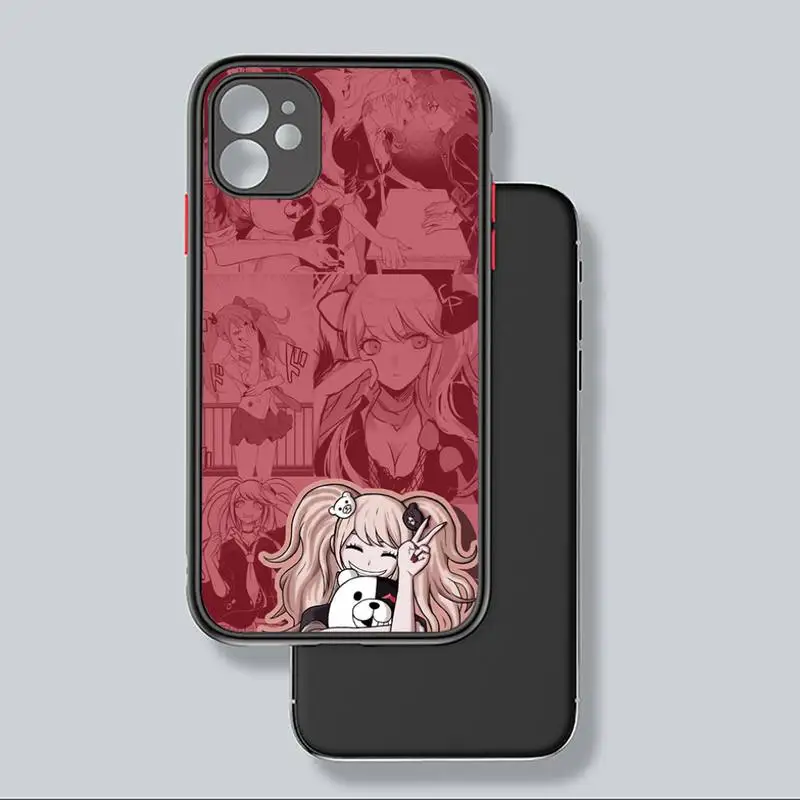 

Hot Anime Dangan Ronpa Phone Case Matte Transparent for iPhone 7 8 11 12 s mini pro X XS XR MAX Plus coque