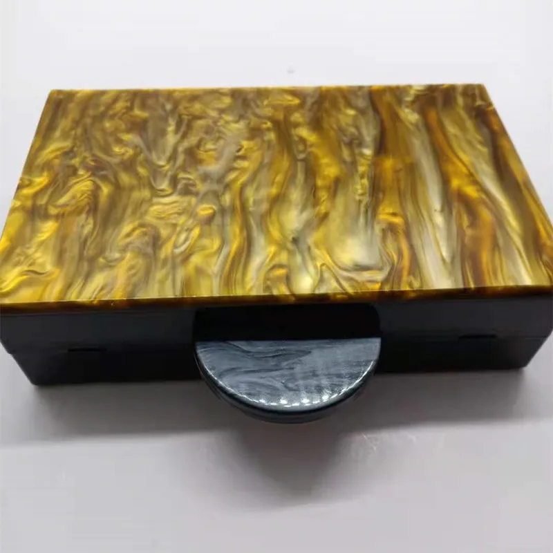 Жемчужно-коричневый с красивой леди на акриловой поверхности женские Вечерние