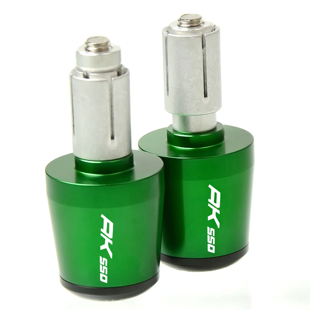 

With logo Motorcycle Accessories 7/8" 22MM CNC Handlebar Hand Grips Handle Bar End Cap handle bar grips ends For KYMCO AK550