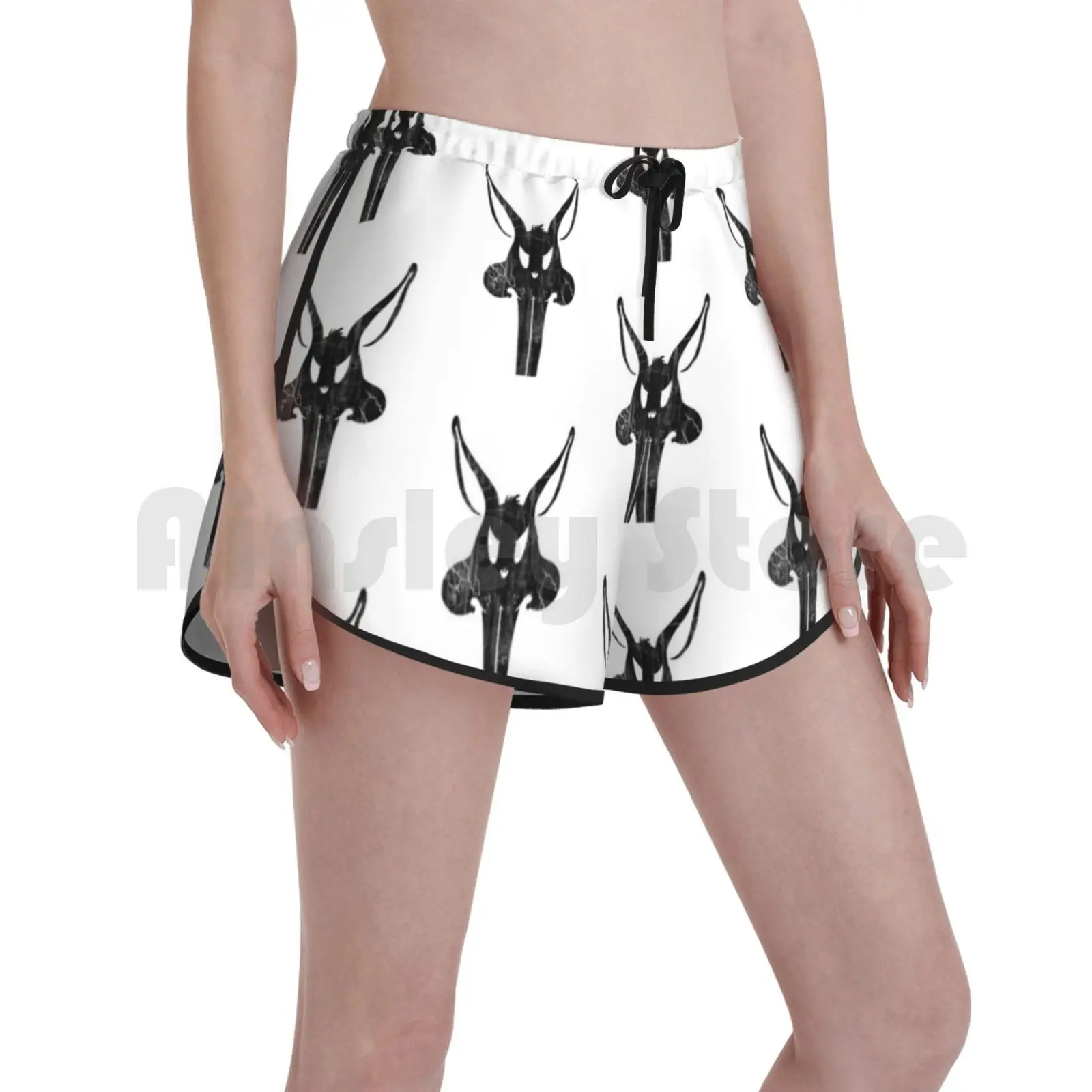 

Черные плотные Шорты для плавания The Bunnisher, женские пляжные шорты, комикс в виде кролика жуга Банни Карателя