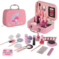 kids washable makeup girls toys pretend play toys cosmetics make up set box for kids girl christmas birthday gift toys
