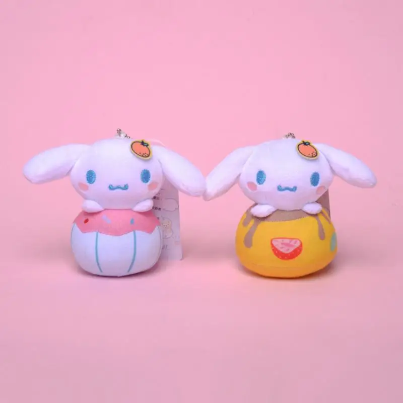 

9Cm New Kawaii Anime Sanrioed Cinnamoroll Cute Bag Doll Pendant Soft Stuffed Plush Kids Toys for Girls Gift