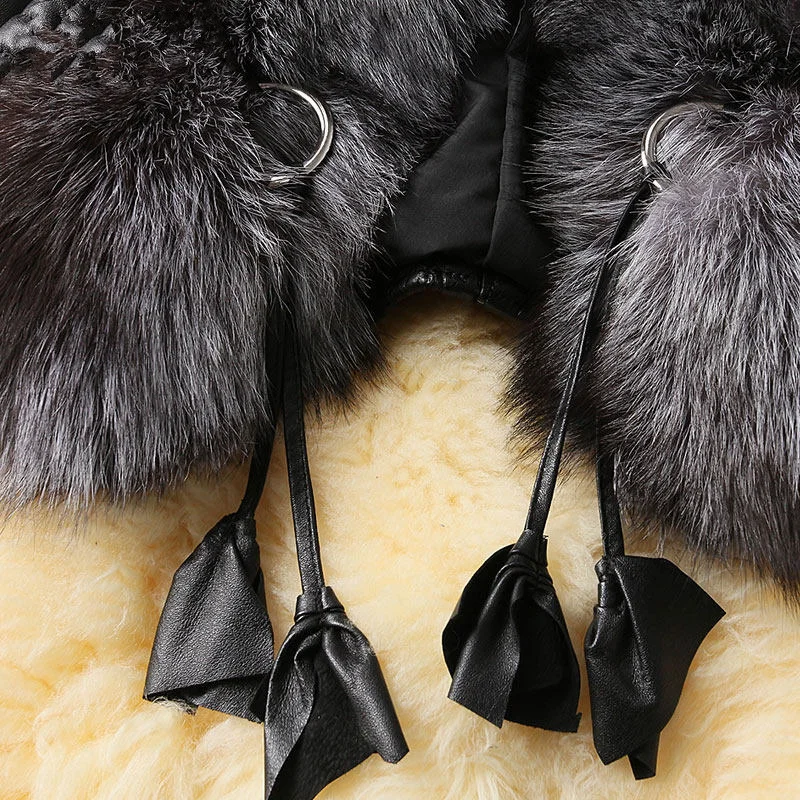 Жилет из искусственного лисьего меха женская зимняя модная жилетка теплая шуба 18