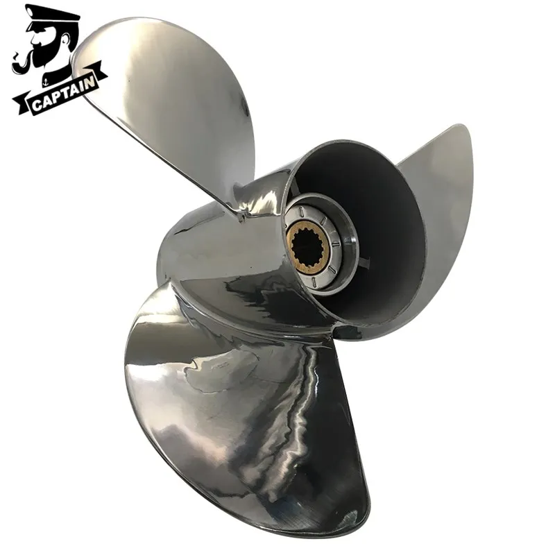 

Captain Propeller 13 1/4 x17 Fit Mercury Outboard Engines 80HP 90HP 100HP 115HP 125HP 140HP Stainless Steel 15 Tooth Spline RH