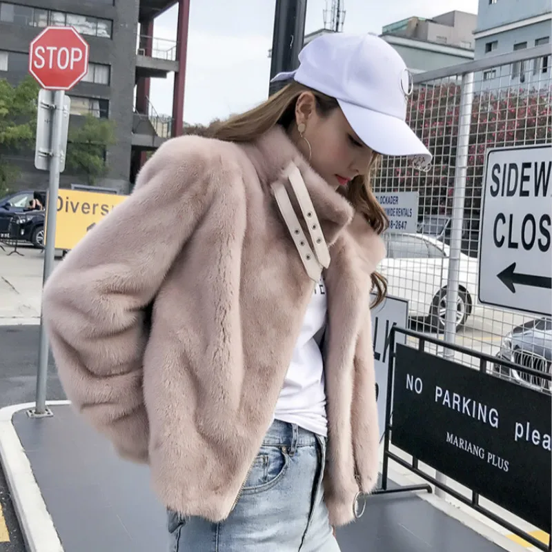 Женская шуба из натурального меха норки 100% женская модная теплая куртка и пальто