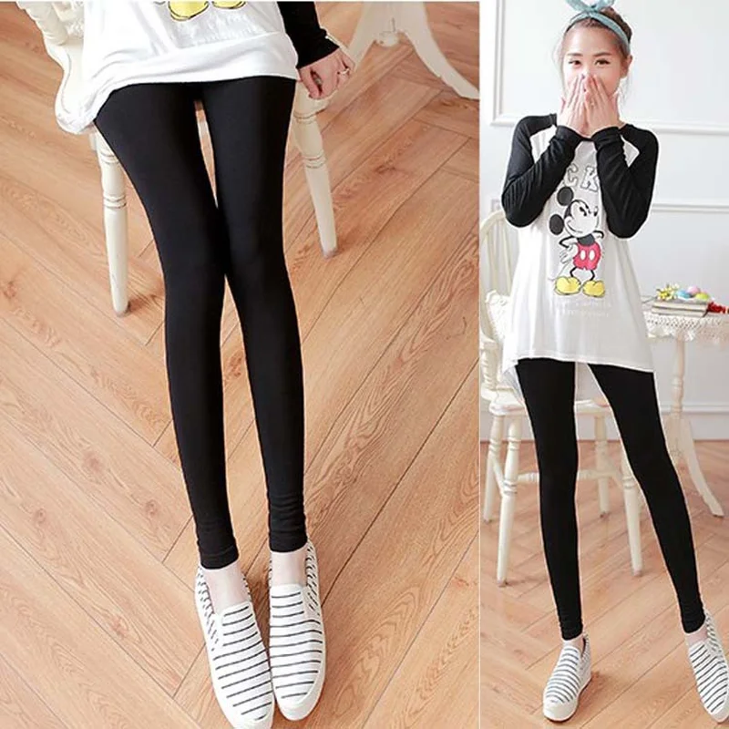 Леггинсы для беременных женщин хлопковые эластичные штаны с высокой талией