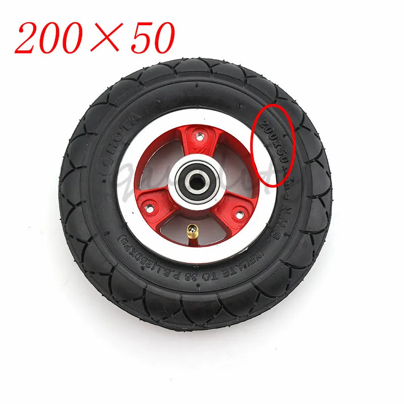 

Good Quality 200*50 Electric Scooter Wheel Electric Vehicle Pneumatic Tire Inner Tube with Alloy Rim 8 Inch Scooter Wheel 200x50