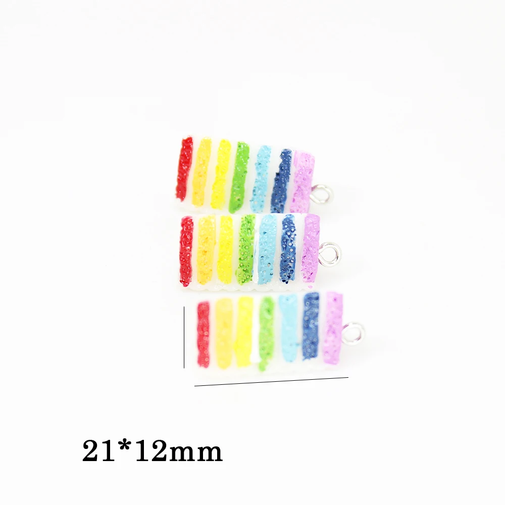 Yamily 10 шт./Смола 3D Очаровательная Милая Радужная красочная палитра канцелярские