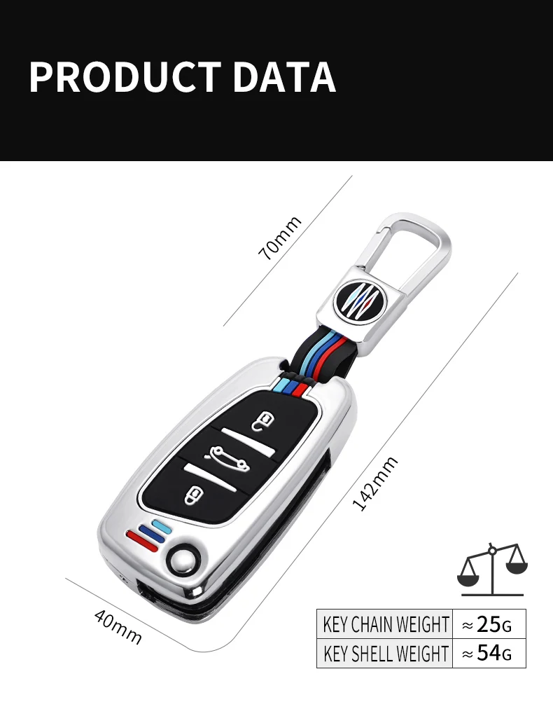 Zinc Alloy Car Key Case Cover Shell Fob For Citroen C1 C2 C3 C4 C5 Xsara Pica - For Peugeot 306 407 807 For Ds Ds3 Ds4 Ds5 Ds6 - Racext™ - Citroen REMOTE CONTROLS AND KEYS - Racext 119