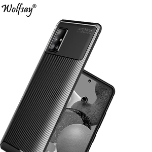 for samsung galaxy a51 5g case bumper silicone carbon fiber shockproof cover for samsung a51 5g case for galaxy a51 a516 5g 6 5 free global shipping