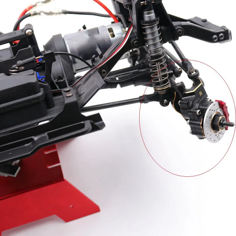 Brass Axis Steering Cup Cover Brake Caliper Front Hub Carrier for 1/10 RC Crawler Car Traxxas TRX4 TRX-4 | Игрушки и хобби