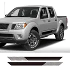 Наклейки на дверь пикапа с боковыми полосками для Nissan Frontier NP300, кузов грузовика, виниловые декоративные чехлы на заказ, автомобильные наклейки, автомобильные аксессуары