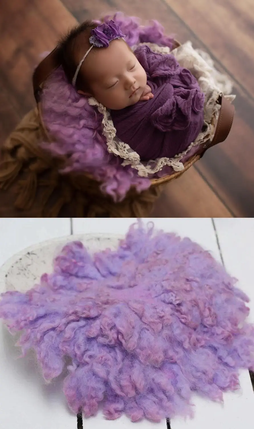 Кудрявый валяный слой шерсти детская фотография Реквизит шерстяное детское