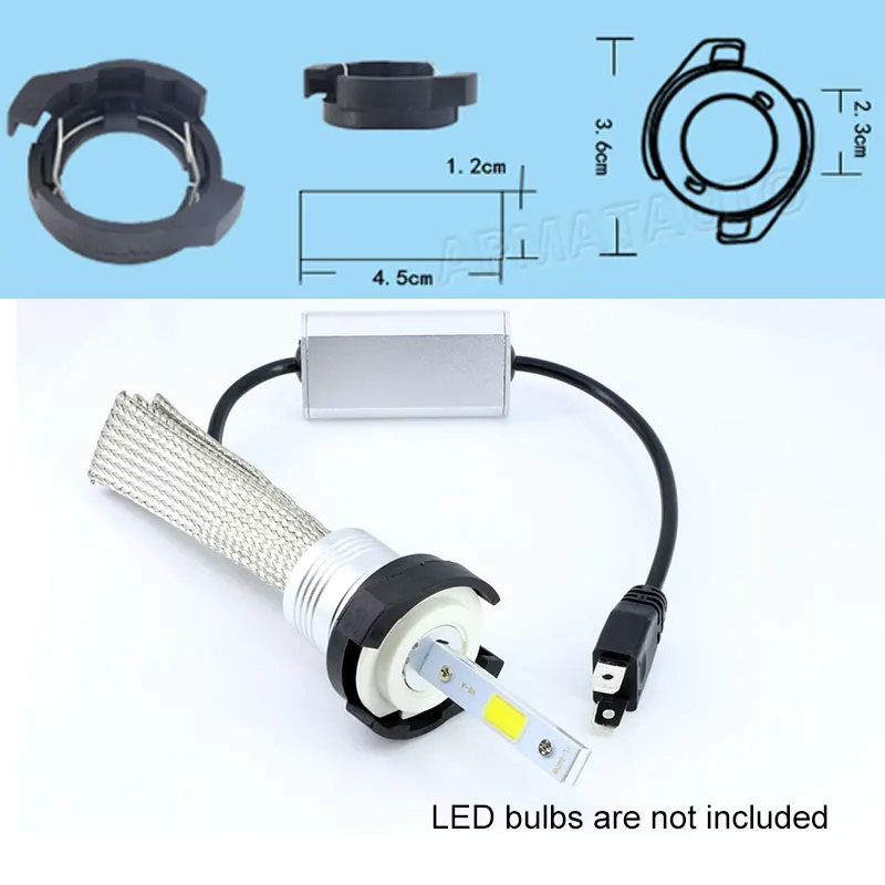 10x светодиодный H7 головной светильник адаптер держатели ламп авто лампа