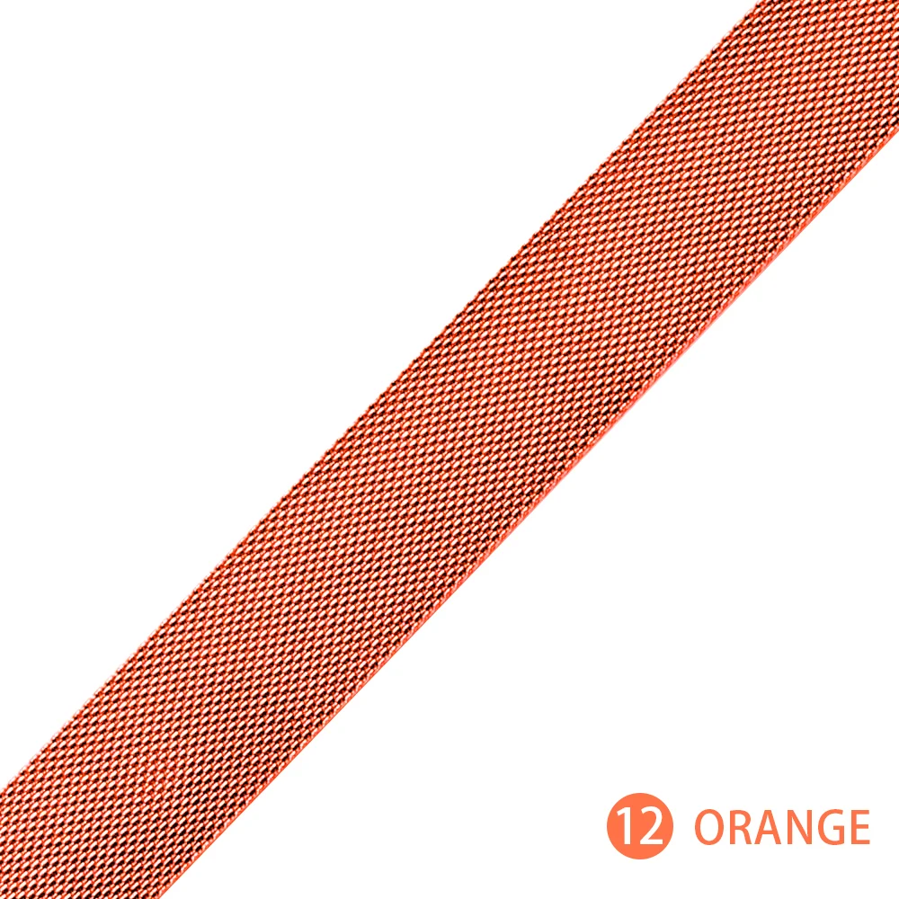 Orange Ремешок для часов, Миланская петля, ремешок относится к яблоки watch1/2/3/4 серии 38 мм 42 мм наручных часов iwatch, ремешок 40 мм 44 в едином положении во время занятий легкой атлетикой, часы аксессуар - Цвет ремешка: Orange
