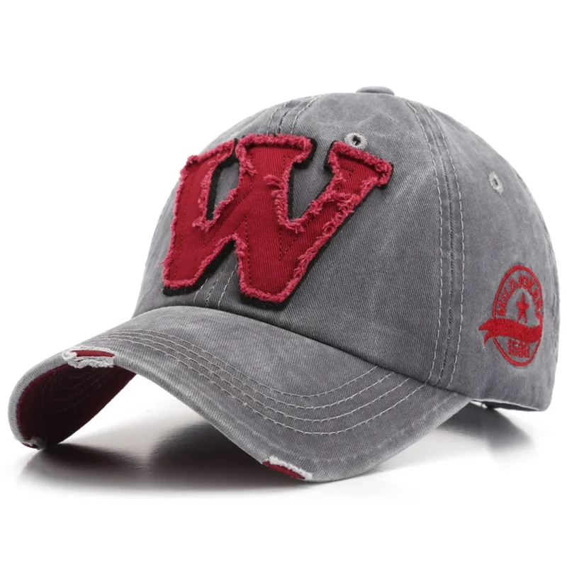 

Men Women's Baseball Caps Snapback Cotton Hats Embroidery Letter W Baseball Casual Caps for Men and Women Outdoor