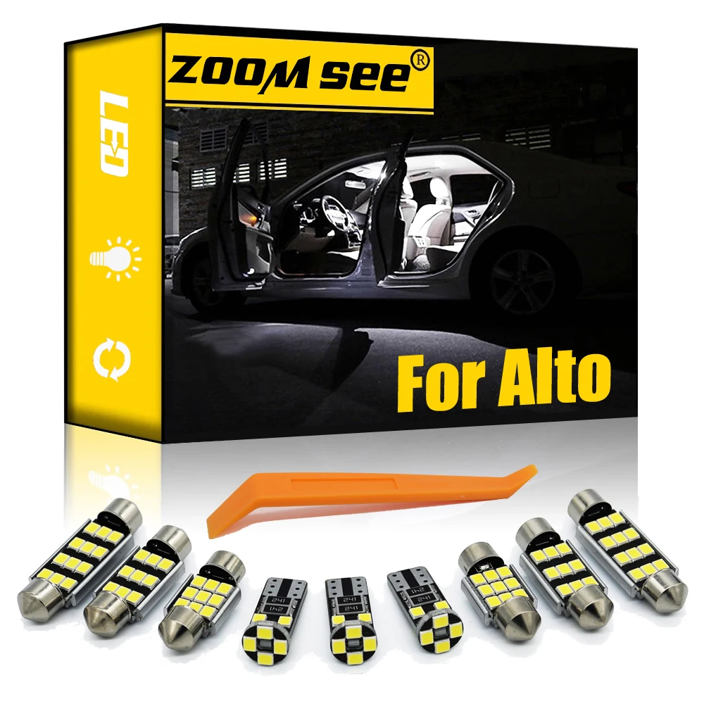 

Женский комплект для Suzuki Alto 1999-2015 2016 2017 2018 2019 2020 2021 купольная лампа для чтения карт Canbus без ошибок