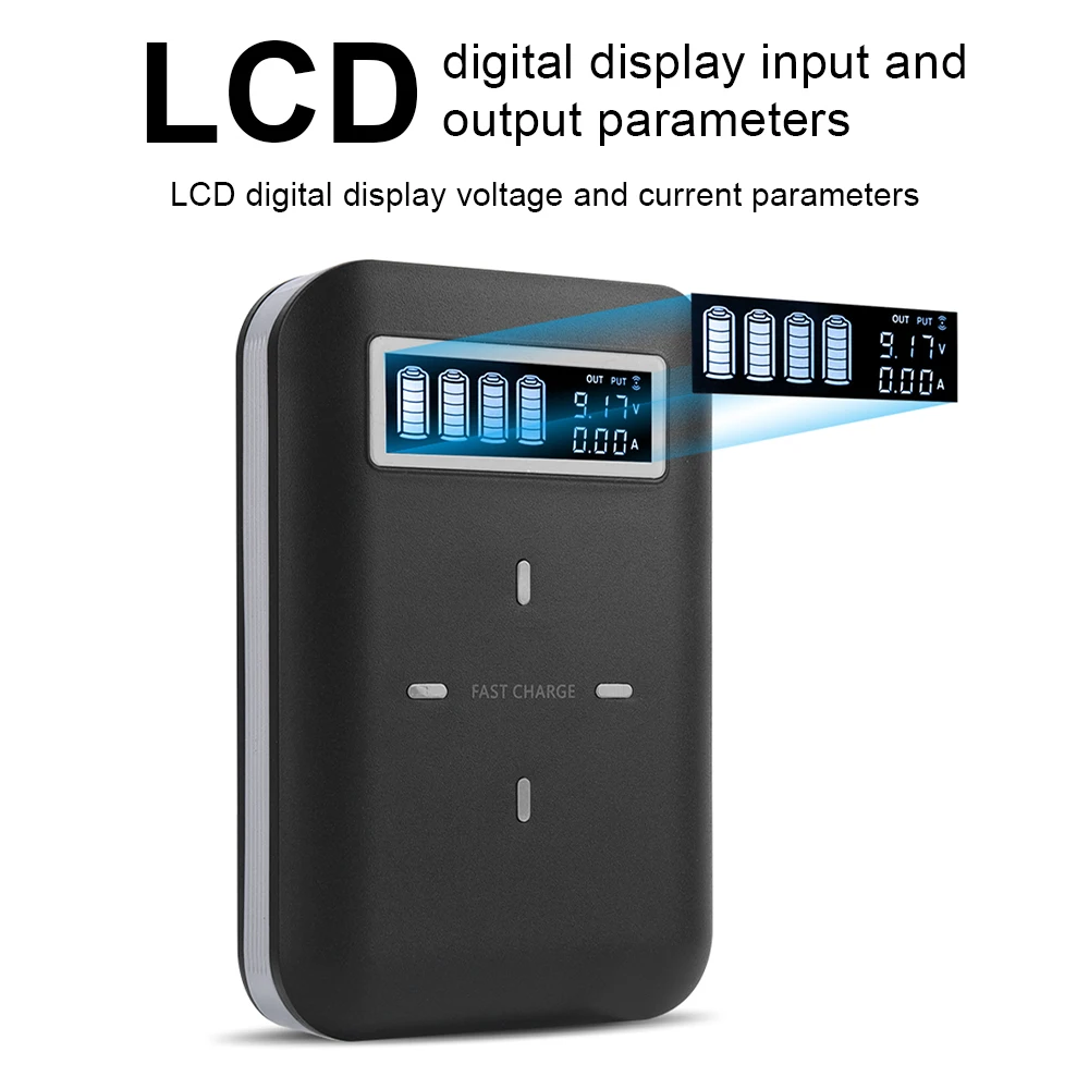 P10 Многофункциональный цифровой дисплей 10 Вт беспроводной PD Быстрая зарядка блок