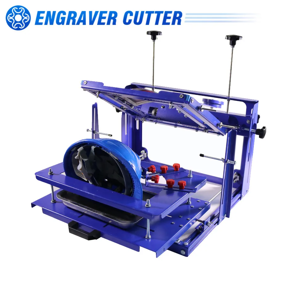 One Color Safety Helmet Hard Material Hat Screen Printing Machine