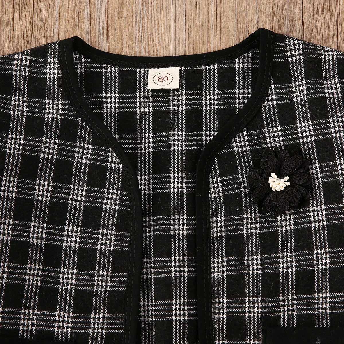 Эксклюзивная Одежда для девочек 2019 детское клетчатое пальто маленьких верхняя