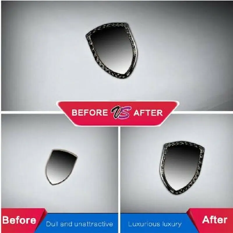 Передний знак из углеродного волокна отделка модификация внешней части