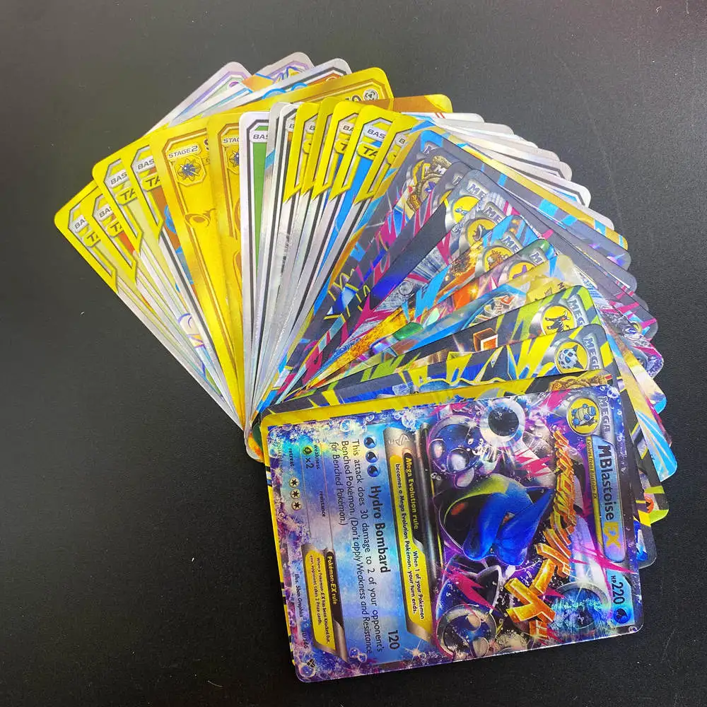 120 шт. Pokemon 80 тег команда 20 Мега EX GX карта хит продаж для детей битва английская