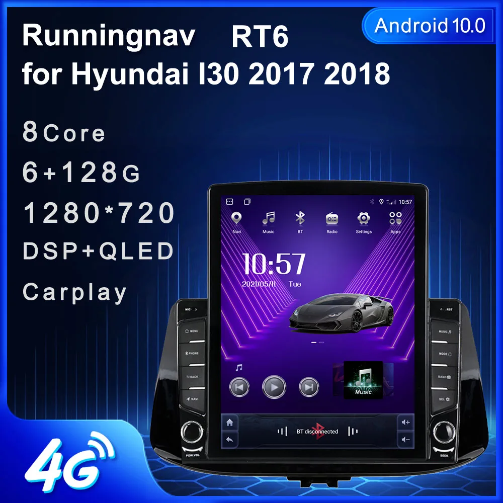 Мультимедийная магнитола Tesla для Hyundai I30 мультимедийная стерео система на Android 9 7 с