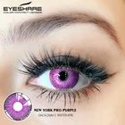 1 пара контактных линз EYESHARE New York PRO, фиолетовый цвет, контактные линзы для глаз, цветные линзы ed, косметика